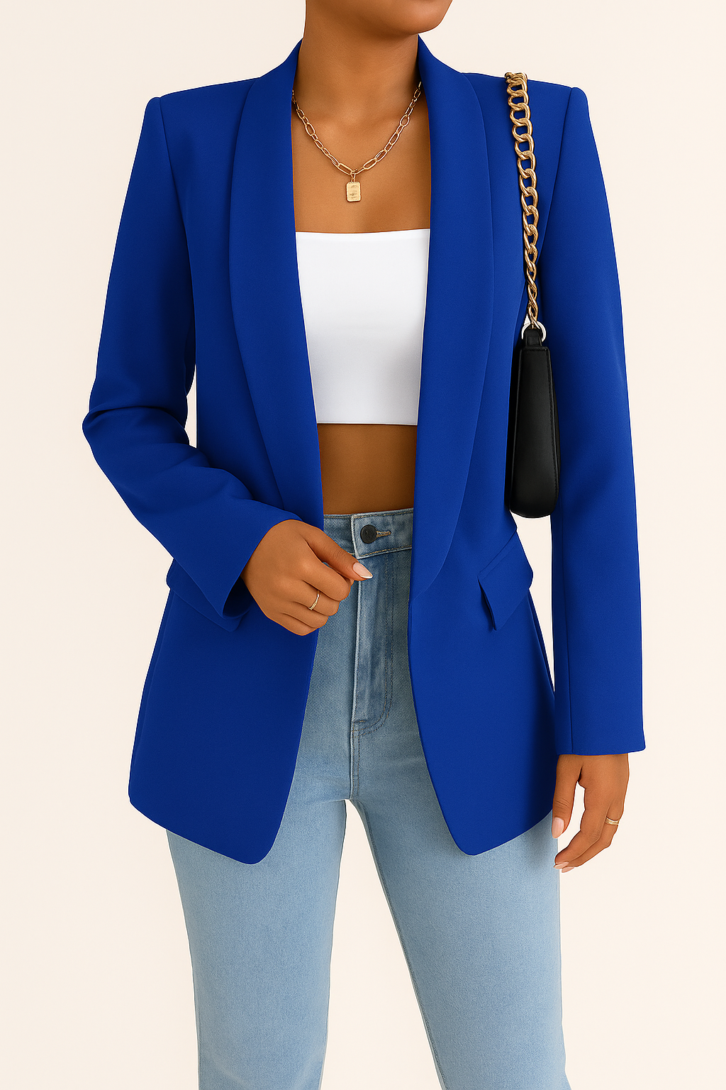 Eleganter Damen Blazer in Grau – Taillierter Schnitt für Business und Freizeit