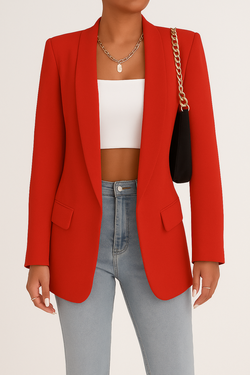 Eleganter Damen Blazer in Grau – Taillierter Schnitt für Business und Freizeit