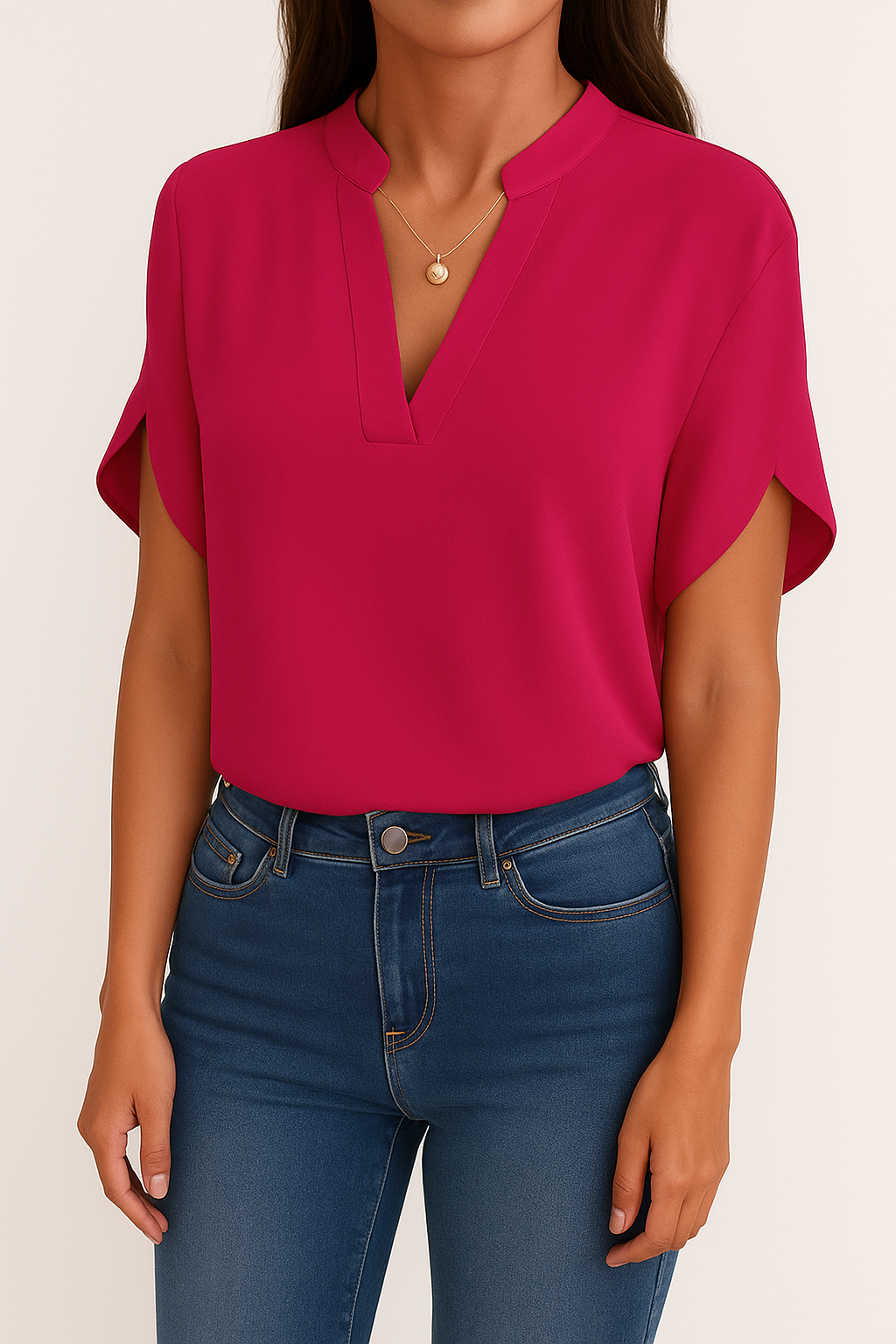Damenbluse Polyester – Elegante Bluse für Festliche Anlässe