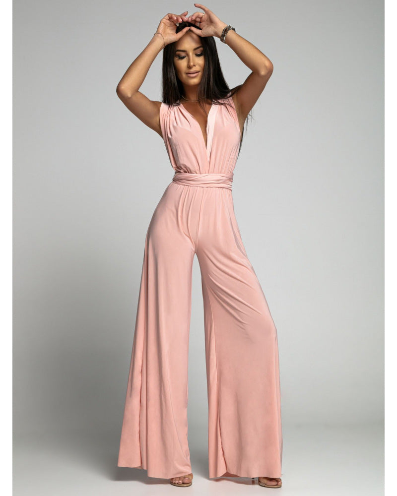 Damen Jumpsuit Viskose Festlich Elegant
