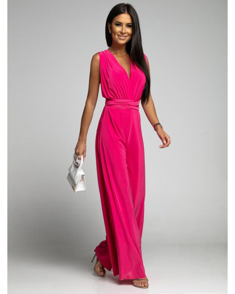Damen Jumpsuit Viskose Festlich Elegant