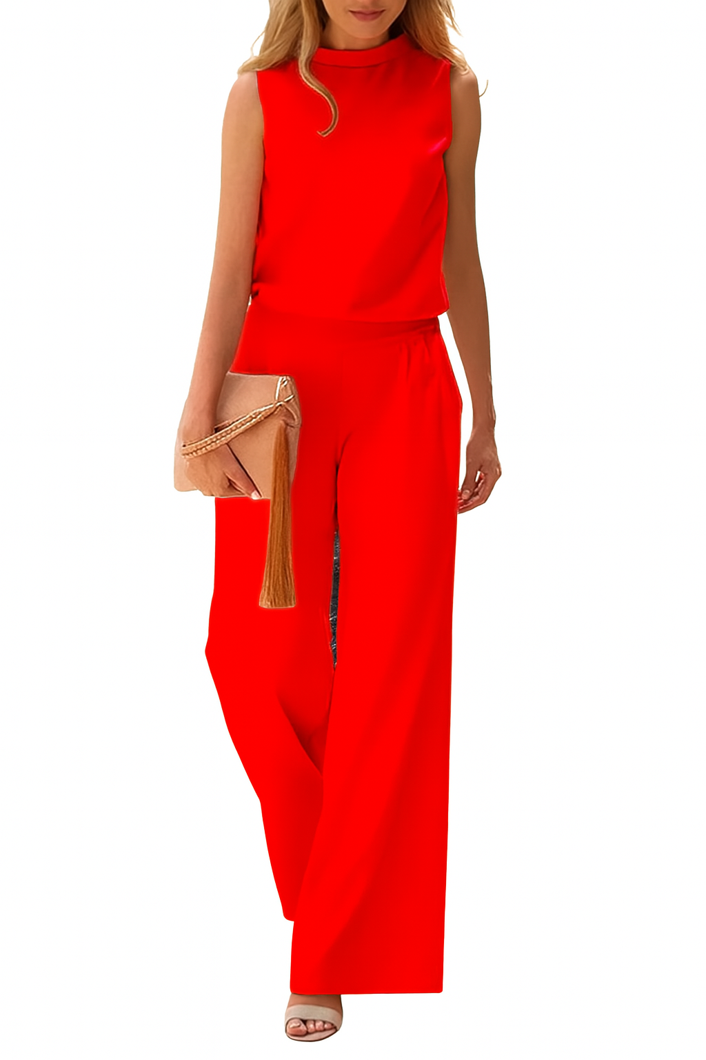 Damen Jumpsuit Baumwolle Elegant Festlich Sommer